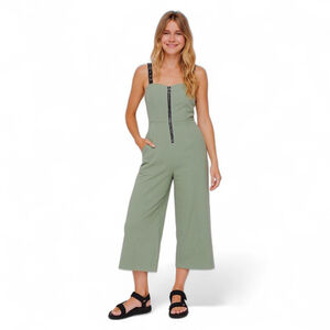 Koral Smooth Athleisure Jumpsuit | Pockets Logo Straps One & Done | S NWOT